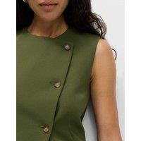 Panelled Asymmetric Waistcoat