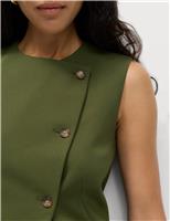 Panelled Asymmetric Waistcoat