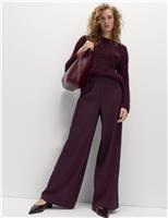 Plisse Elasticated Waist Trousers