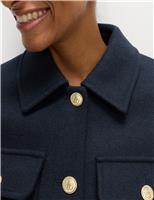 Wool Blend Utility Jacket