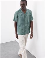 Regular Fit Short Sleeve Cuban Collar Shirt