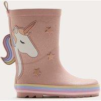 M&S Kids' Unicorn Wellies (4 Small - 2 Large) Pink Mix