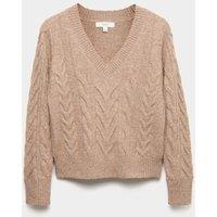 V-Neck Jumper With Wool