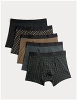5pk Microskin Geometric Trunks