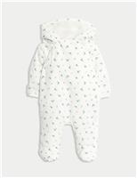 Cord Floral Pramsuit (0-12 Mths)