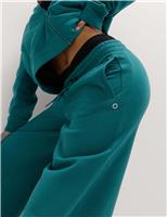 Cotton Rich High Waisted Wide Leg Joggers