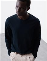 Pure Supima Cotton Long Sleeve T-Shirt