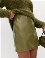 Faux Leather Mini Skirt