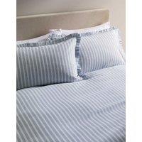 Pure Cotton Striped Ruffle Bedding Set