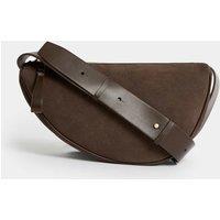Faux Leather Sling Cross-Body Bag