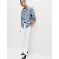 M&S Slim Fit Cotton Rich Stretch Chinos White