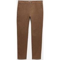 M&S Slim Fit Cotton Rich Stretch Chinos Brown