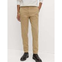 M&S Slim Fit Cotton Rich Stretch Chinos Sand
