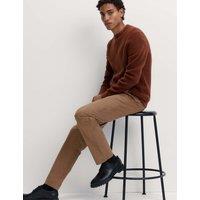 M&S Regular Fit Stretch Chinos Brown