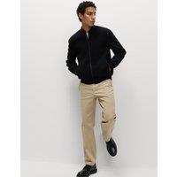 M&S Regular Fit Stretch Chinos Sand