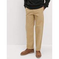 M&S Loose Fit Stretch Chinos Sand
