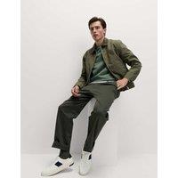 M&S Loose Fit Stretch Chinos Dark Pewter