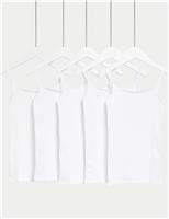5pk Cotton Rich Cami Tops (5-14 Yrs)