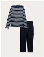 Pure Cotton Striped Pyjama Set