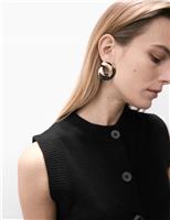 Pure Cashmere Button Through Knitted Vest