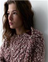 Cable Knit Jumper with Wool