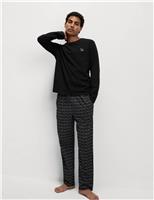 Pure Cotton Wolf Print Pyjama Set