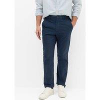 M&S 2 Pack Half Elasticated Waist Stretch Chinos Navy