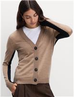 Pure Merino Wool V-Neck Cardigan