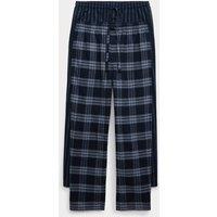 M&S 2 Pack Brushed Cotton Pyjama Bottoms Navy Mix