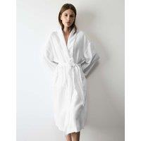 Autograph Pure Cotton Muslin Dressing Gown White