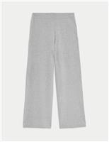 Pure Cashmere Wide Leg Trousers
