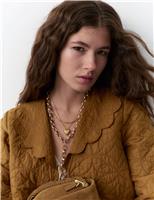 Pure Cotton Embroidered Quilted Jacket