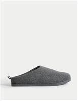 Felt Back Tab Mule Slippers