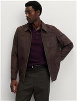 Faux Suede Chore Jacket