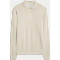 Extra Fine Merino Wool Blend Knitted Polo