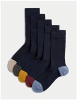 5pk Cool & Fresh Cotton Rich Light Cushioned Socks