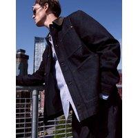 Denim Contrast Collar Jacket
