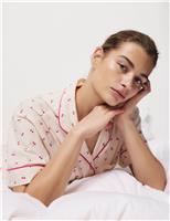 Pure Cotton Printed Revere Shortie Set