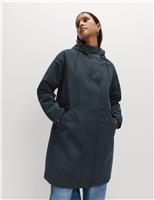 Hooded Longline Rain Jacket