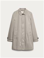 Cotton Blend Car Coat Mac