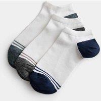 M&S 3 Pack Heatgen Light Warmth Trainer Liners White Mix
