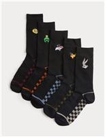 5pk Cool & Fresh Looney Tunes Cotton Rich Socks