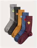 5pk Cotton Rich Mr Men Socks