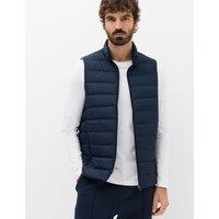 M&S Feather and Down Padded Lightweight Gilet Navy