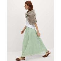 Crinkle Midaxi Column Skirt