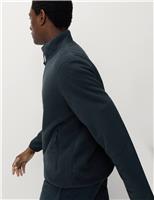 Funnel Neck Zip Up Micro Fleece Jacket