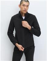 Funnel Neck Zip Up Micro Fleece Jacket