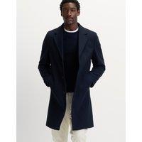 M&S Revere Overcoat Navy