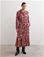 Floral Midi Shirt Dress