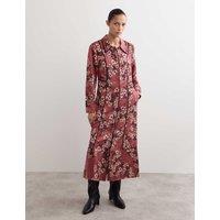 Floral Midi Shirt Dress